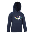 Navy - Lifestyle - Mountain Warehouse Childrens-Kids Unicorn Glitter Rainbow Hoodie