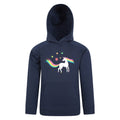 Navy - Front - Mountain Warehouse Childrens-Kids Unicorn Glitter Rainbow Hoodie