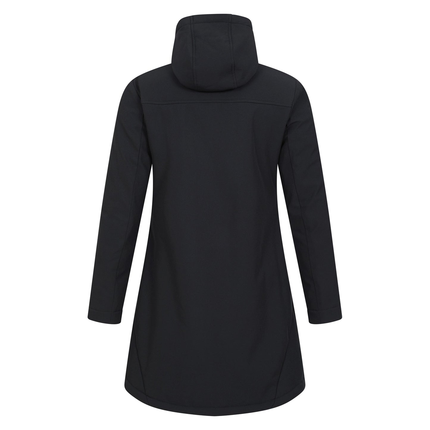 Black - Back - Mountain Warehouse Womens-Ladies Fern Longline Soft Shell Jacket