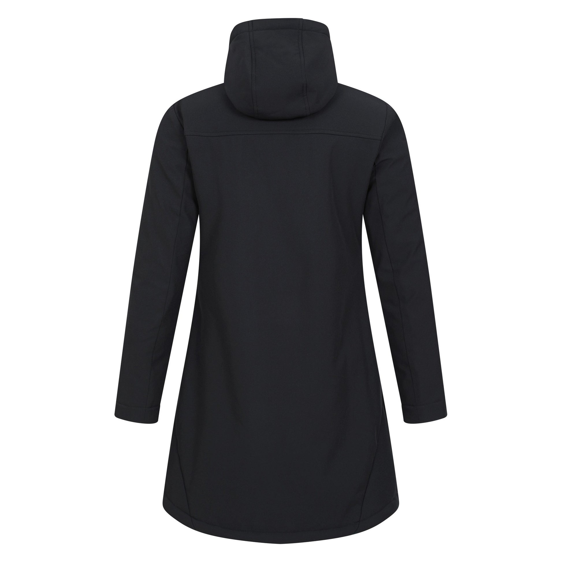 Black - Back - Mountain Warehouse Womens-Ladies Fern Longline Soft Shell Jacket