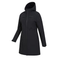 Black - Side - Mountain Warehouse Womens-Ladies Fern Longline Soft Shell Jacket