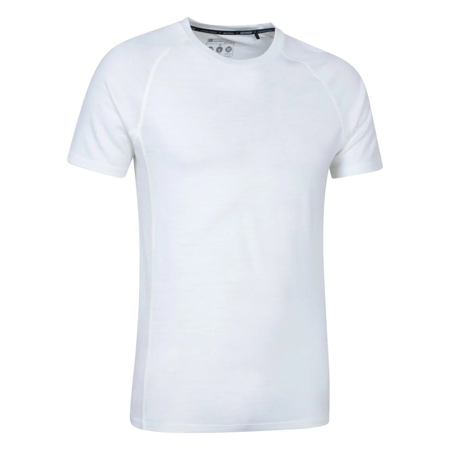 White - Side - Mountain Warehouse Mens Summit II Base Layer Top
