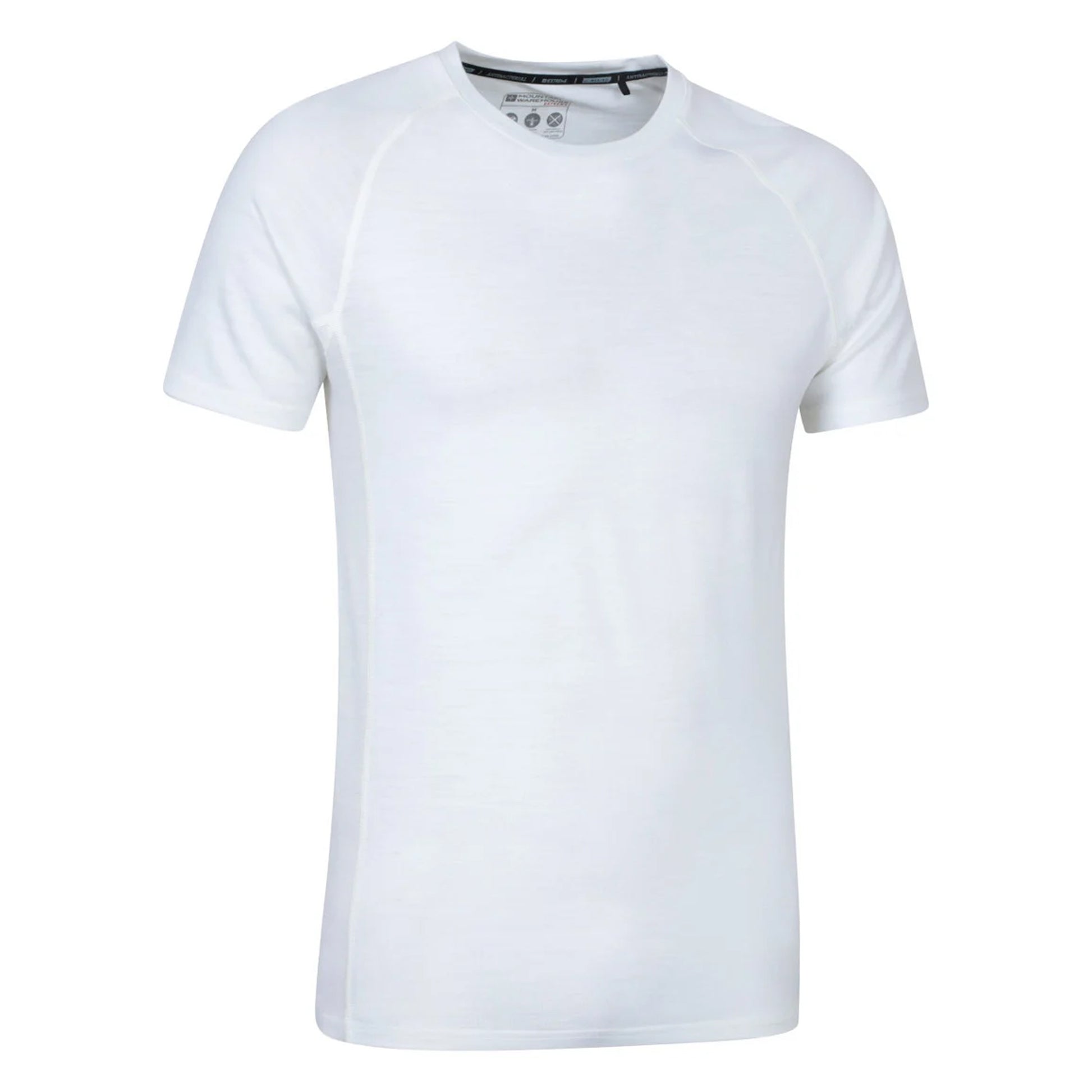 White - Side - Mountain Warehouse Mens Summit II Base Layer Top