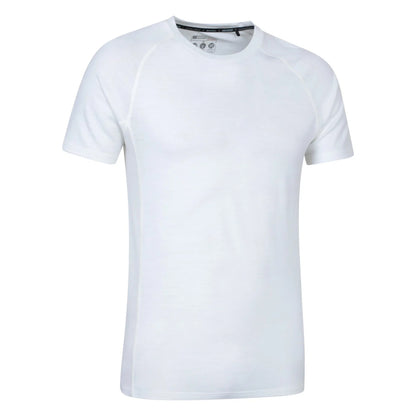 White - Side - Mountain Warehouse Mens Summit II Base Layer Top