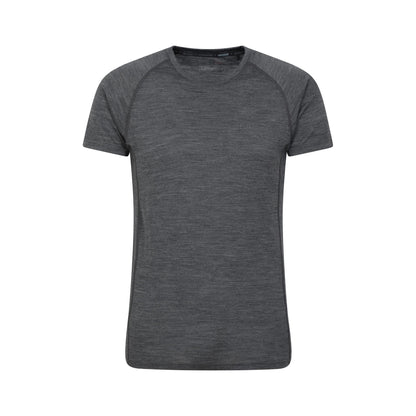 Grey - Front - Mountain Warehouse Mens Summit II Base Layer Top