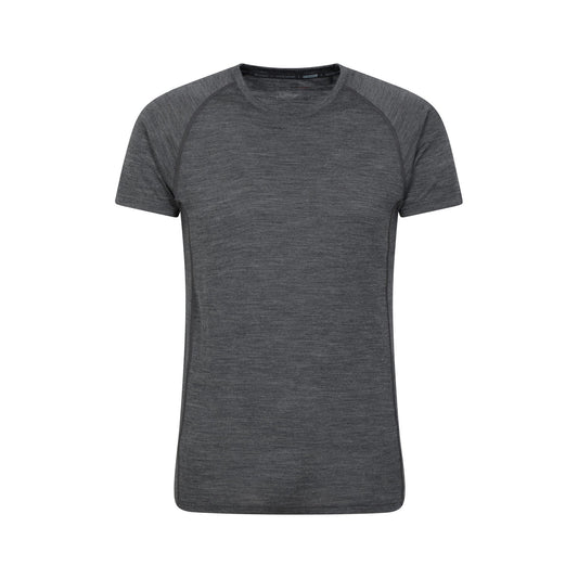 Grey - Front - Mountain Warehouse Mens Summit II Base Layer Top