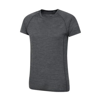 Grey - Side - Mountain Warehouse Mens Summit II Base Layer Top