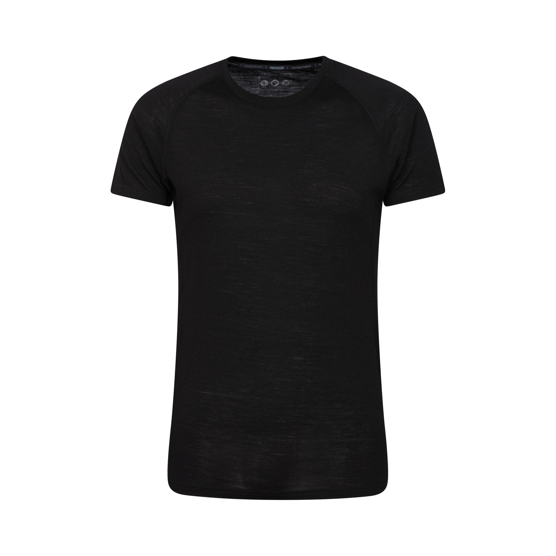 Black - Front - Mountain Warehouse Mens Summit II Base Layer Top