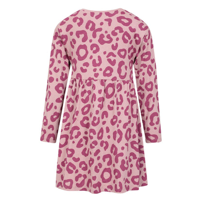 Pink - Back - Mountain Warehouse Girls Mountain Essentials Lora Printed Long-Sleeved Dress