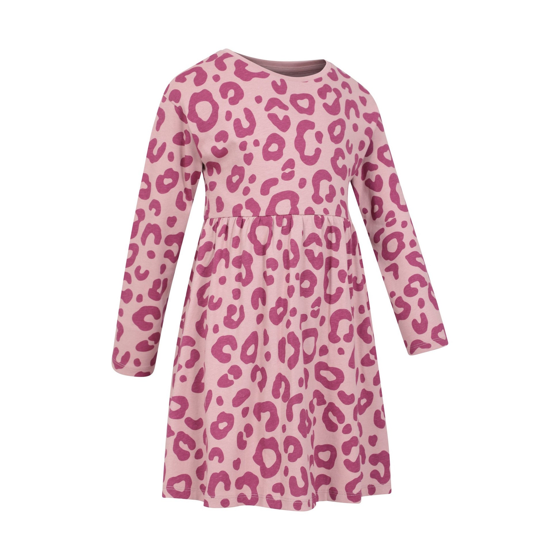 Pink - Lifestyle - Mountain Warehouse Girls Mountain Essentials Lora Printed Long-Sleeved Dress