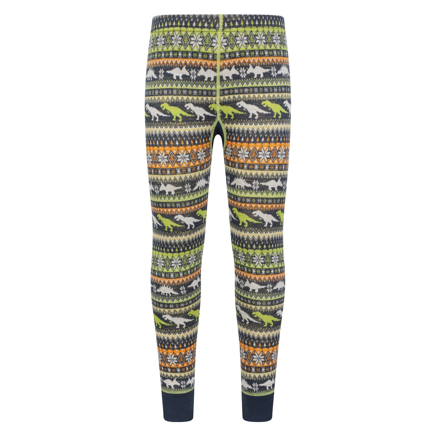 Green - Lifestyle - Mountain Warehouse Childrens-Kids Merino Jacquard Base Layer Set