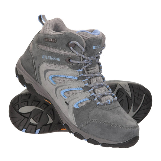 Grey - Front - Mountain Warehouse Womens-Ladies Aspect Extreme Waterproof IsoGrip Walking Boots