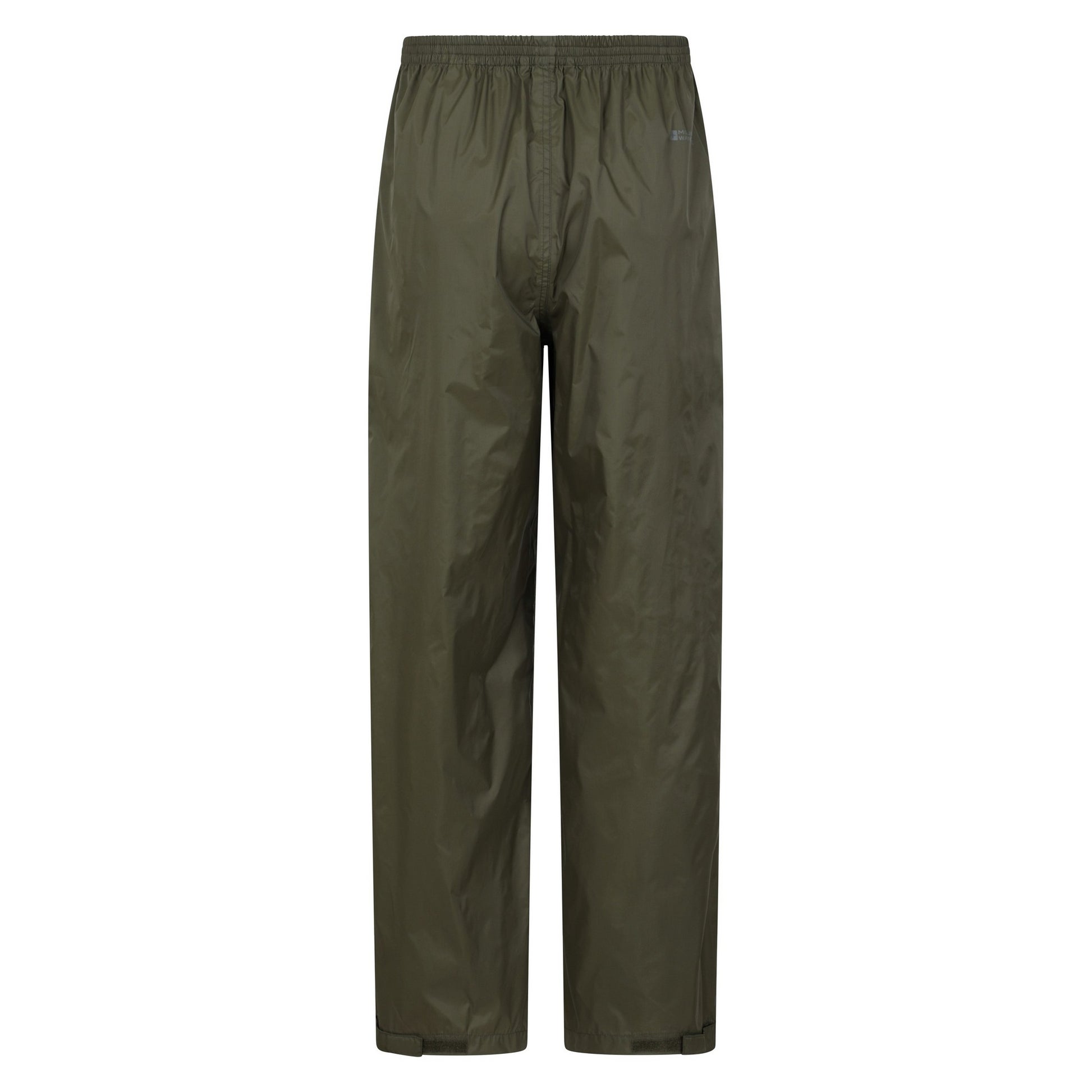 Dark Khaki - Back - Mountain Warehouse Mens Pakka Waterproof Over Trousers