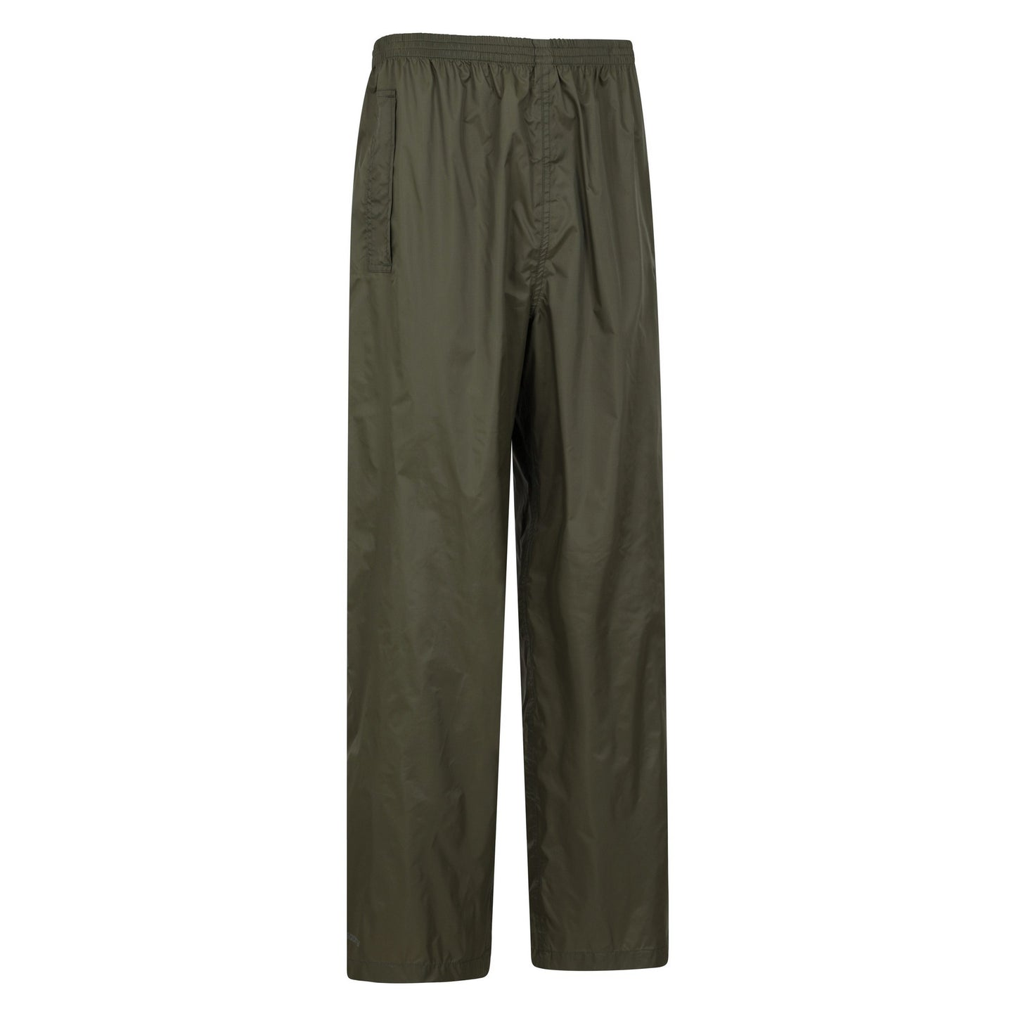 Dark Khaki - Side - Mountain Warehouse Mens Pakka Waterproof Over Trousers