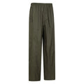 Dark Khaki - Side - Mountain Warehouse Mens Pakka Waterproof Over Trousers