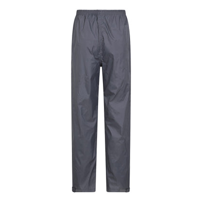 Grey - Back - Mountain Warehouse Mens Pakka Waterproof Over Trousers