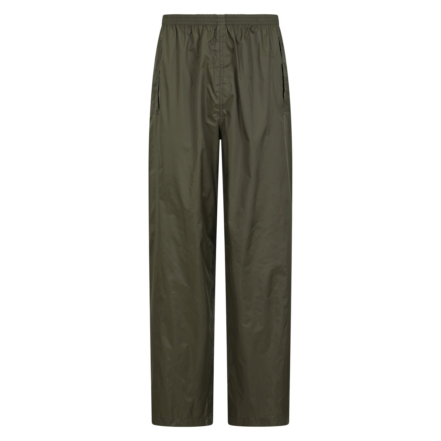 Dark Khaki - Front - Mountain Warehouse Mens Pakka Waterproof Over Trousers