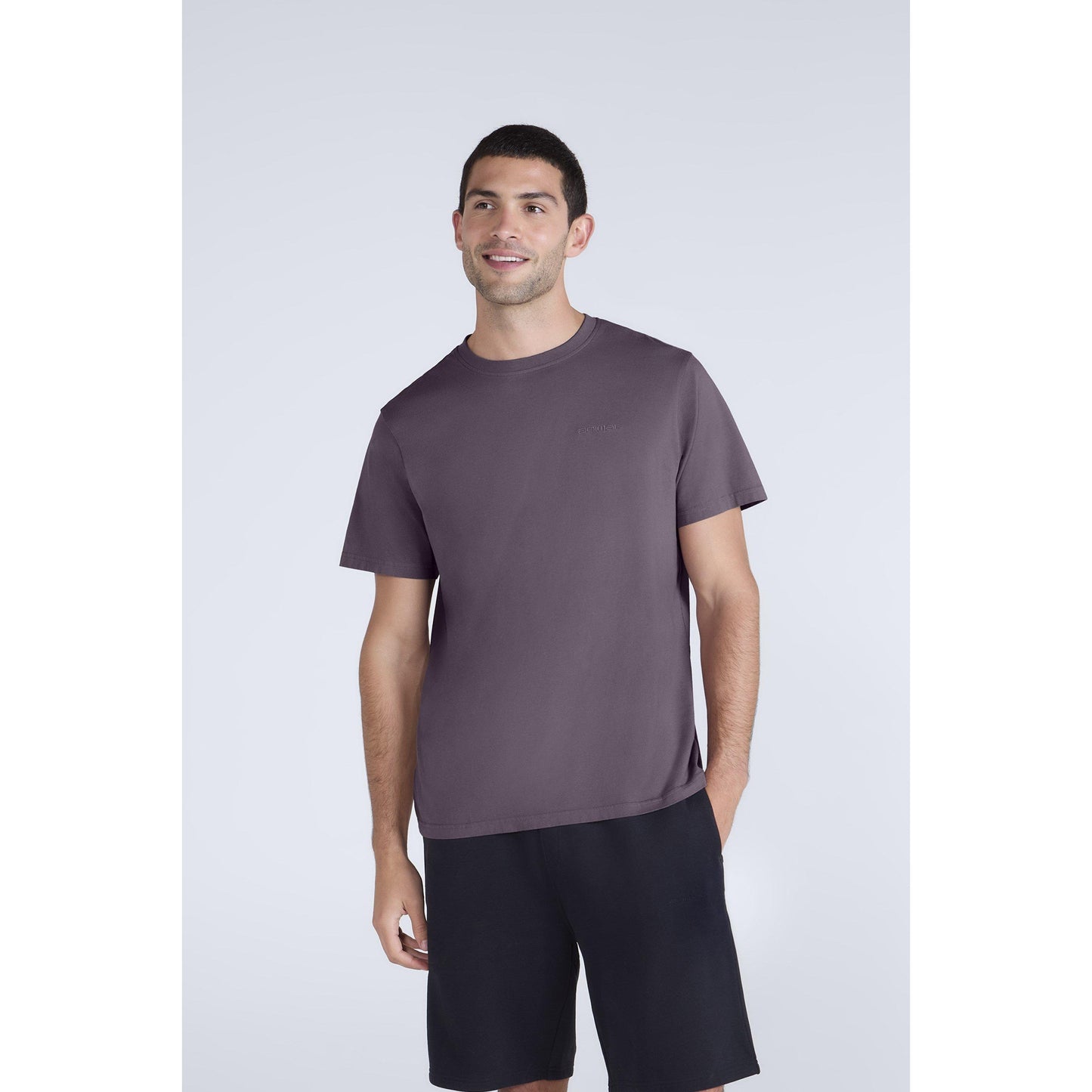Grape - Front - Animal Mens Icon Organic T-Shirt