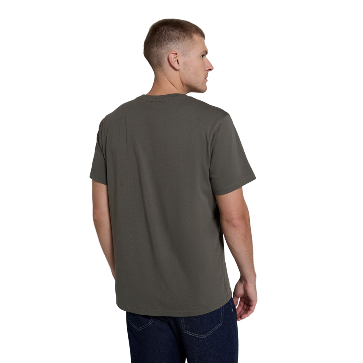 Dark Khaki - Lifestyle - Animal Mens Icon Organic T-Shirt