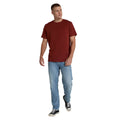 Dark Red - Pack Shot - Animal Mens Icon Organic T-Shirt