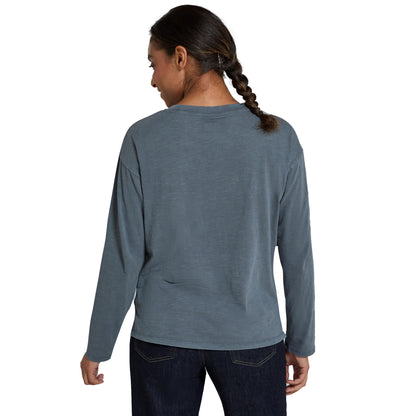 Petrol - Back - Animal Womens-Ladies Lola Organic Long-Sleeved T-Shirt