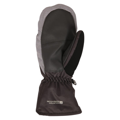 Grey - Back - Mountain Warehouse Mens Pinnacle Extreme Waterproof Ski Mittens