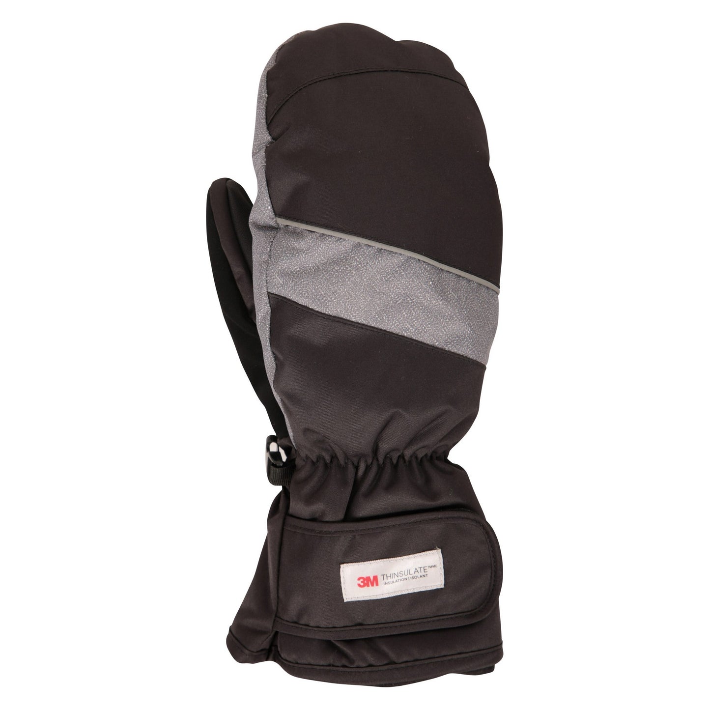 Grey - Front - Mountain Warehouse Mens Pinnacle Extreme Waterproof Ski Mittens