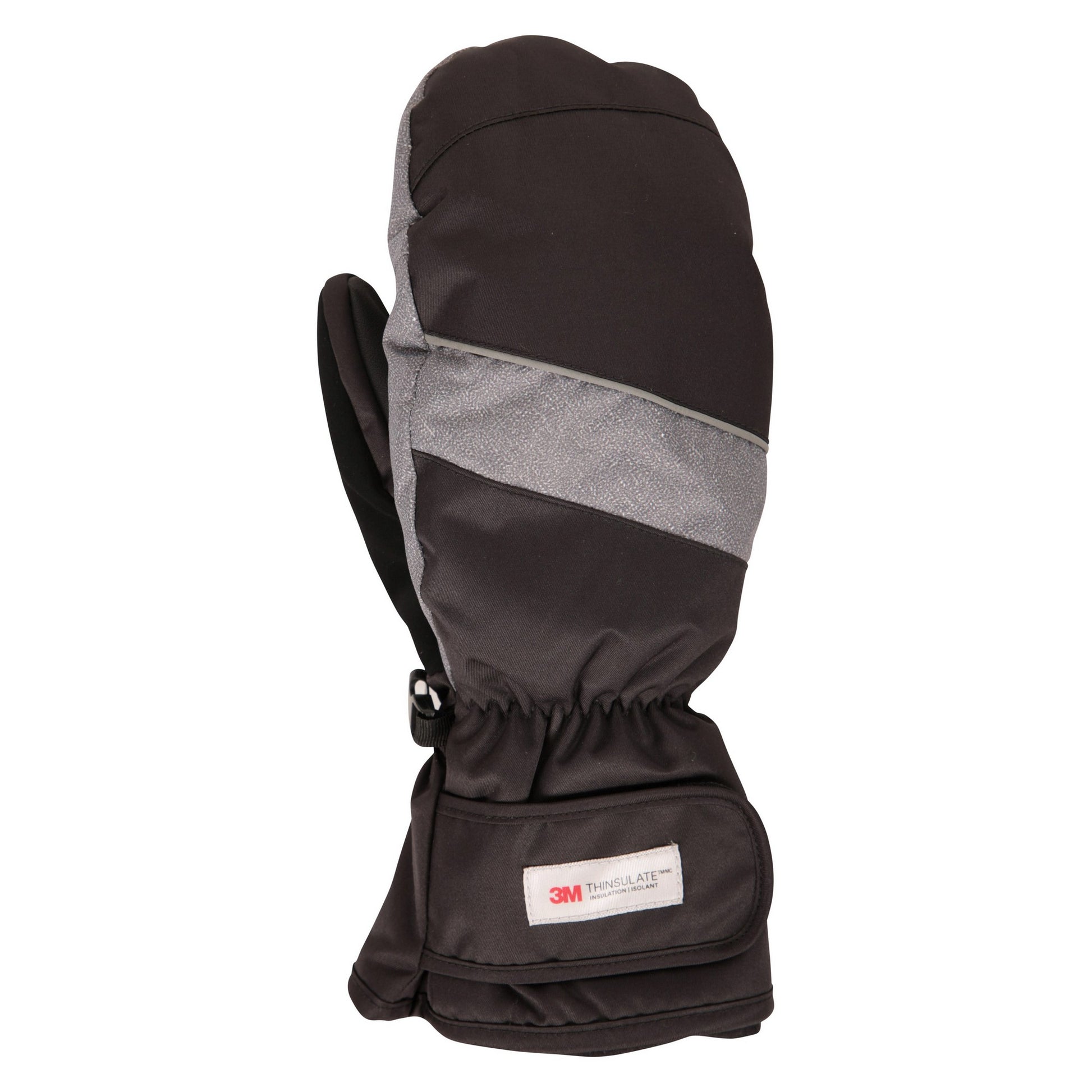 Grey - Front - Mountain Warehouse Mens Pinnacle Extreme Waterproof Ski Mittens