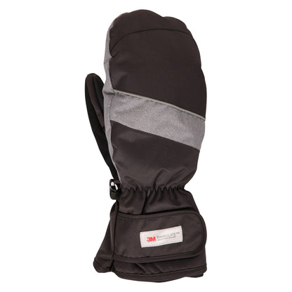 Grey - Front - Mountain Warehouse Mens Pinnacle Extreme Waterproof Ski Mittens