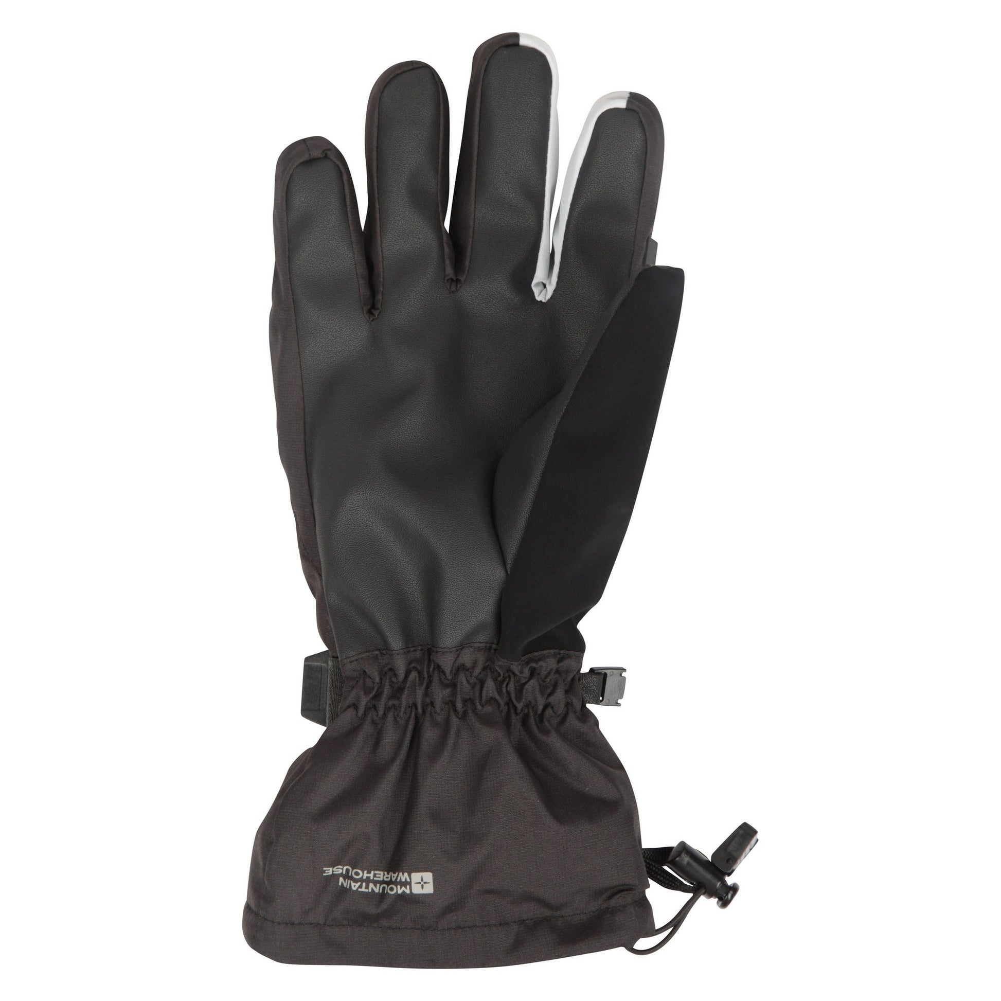 Black - Back - Mountain Warehouse Womens-Ladies Long Cuff Waterproof Ski Gloves