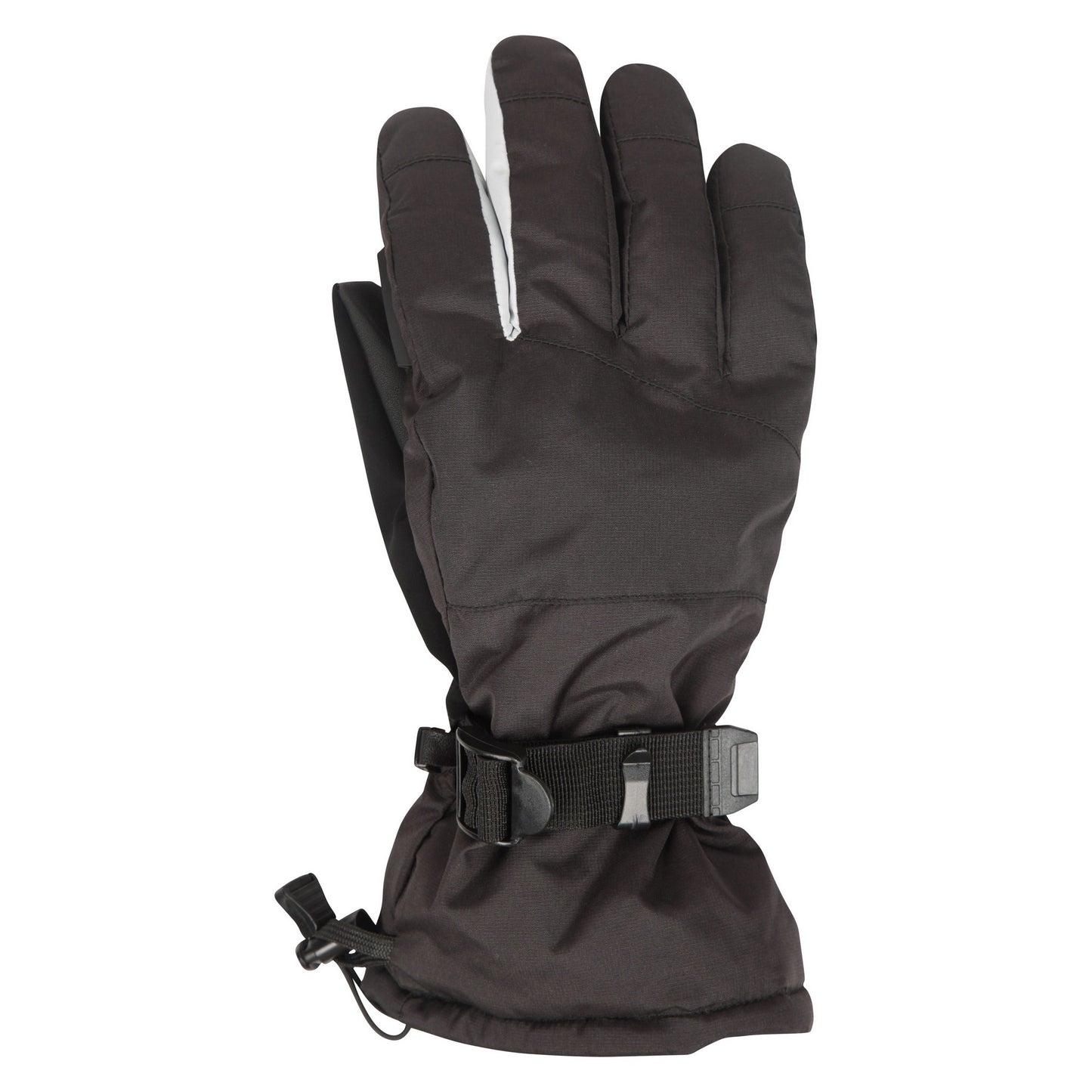 Black - Front - Mountain Warehouse Womens-Ladies Long Cuff Waterproof Ski Gloves