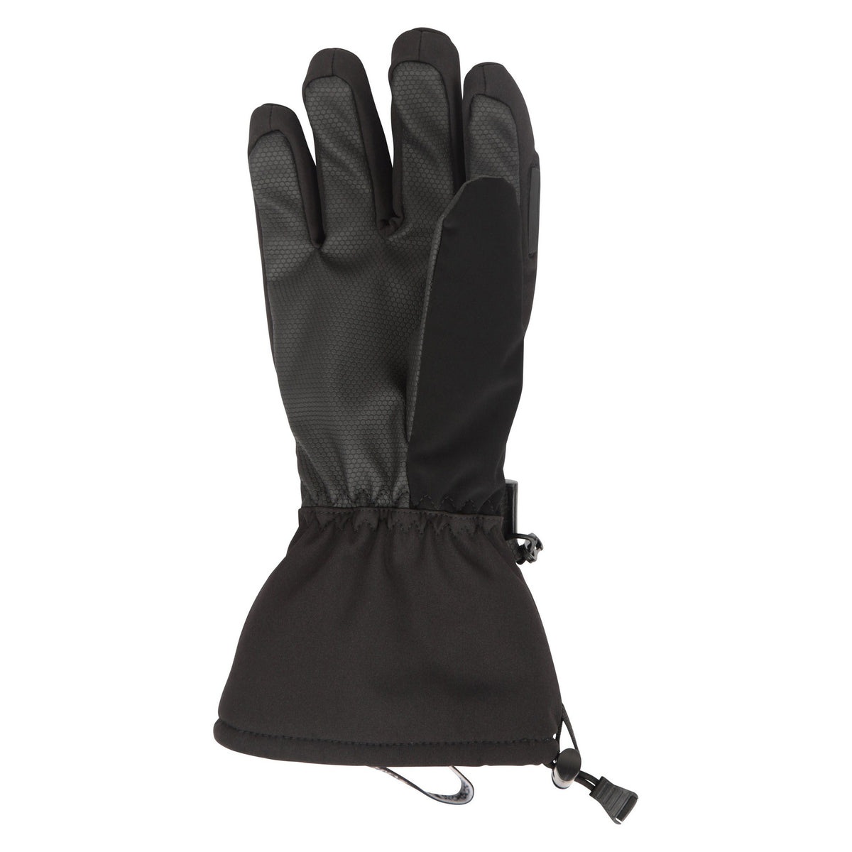 Black - Back - Mountain Warehouse Mens Extreme Waterproof Softshell Ski Gloves
