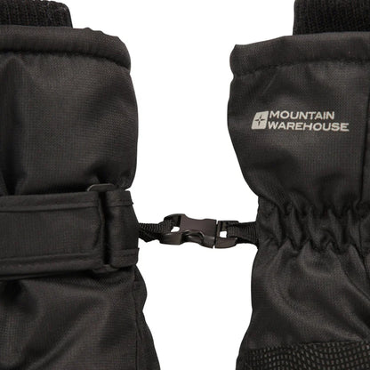 Black - Lifestyle - Mountain Warehouse Mens Isotherm Waterproof Ski Gloves