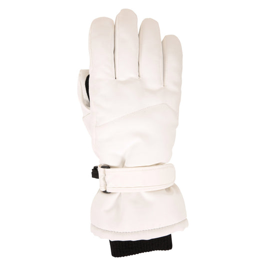 White - Front - Mountain Warehouse Womens-Ladies Isotherm Waterproof Ski Gloves