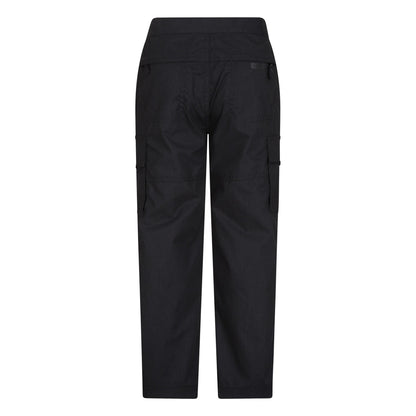 Black - Back - Mountain Warehouse Childrens-Kids Active Hiking Trousers