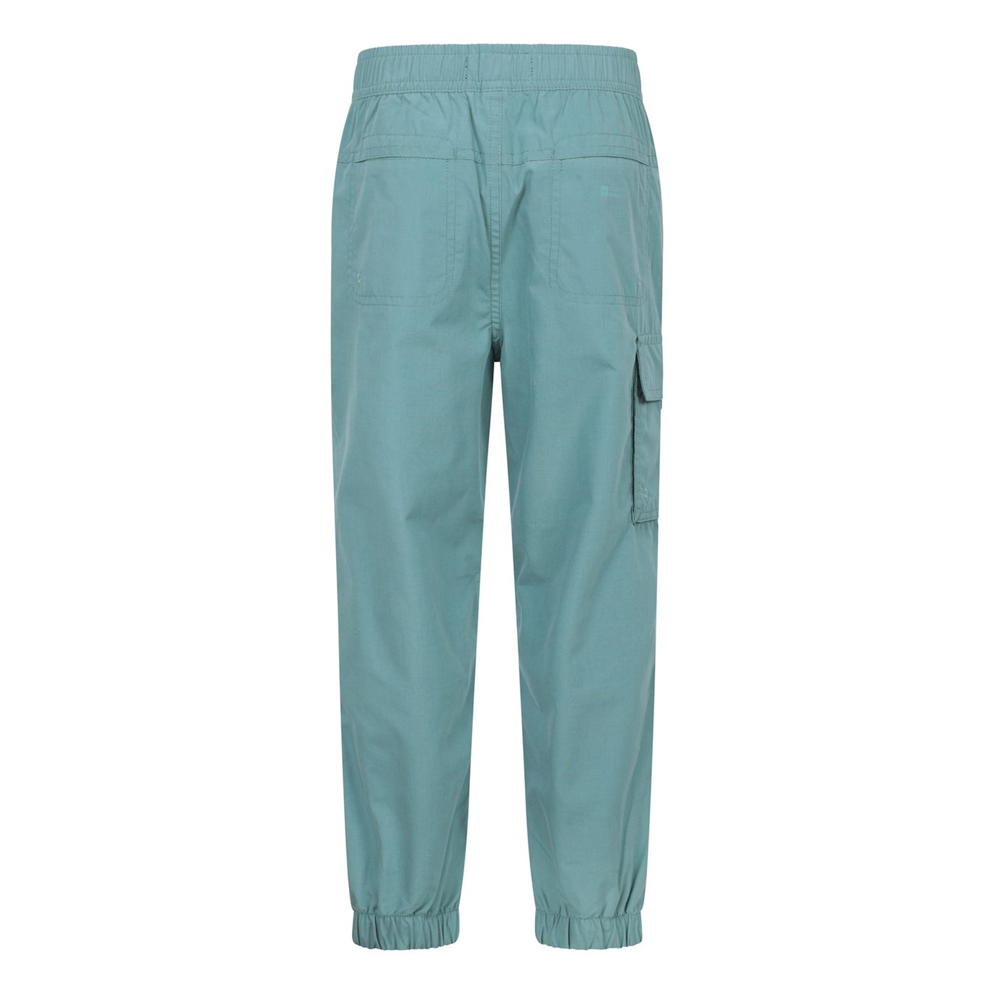 Pale Green - Side - Mountain Warehouse Childrens-Kids Active Hiking Trousers