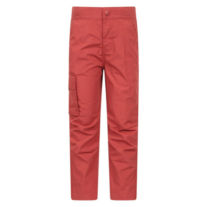 Burnt Orange - Front - Mountain Warehouse Childrens-Kids Active Hiking Trousers