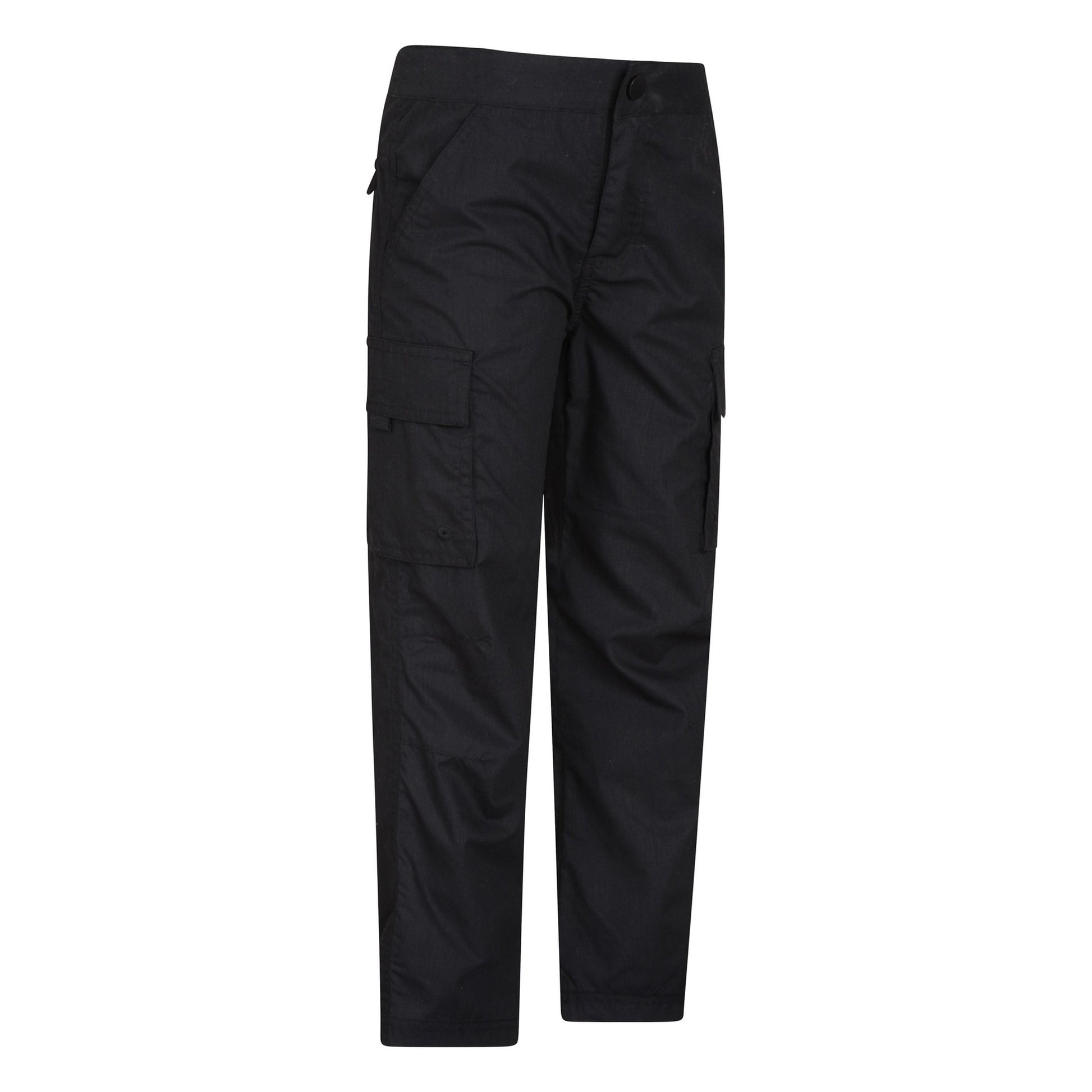 Black - Side - Mountain Warehouse Childrens-Kids Active Hiking Trousers