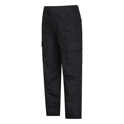 Black - Lifestyle - Mountain Warehouse Childrens-Kids Active Hiking Trousers