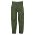 Green - Front - Mountain Warehouse Childrens-Kids Active Hiking Trousers