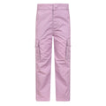 Lilac - Front - Mountain Warehouse Childrens-Kids Active Hiking Trousers