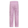 Lilac - Back - Mountain Warehouse Childrens-Kids Active Hiking Trousers