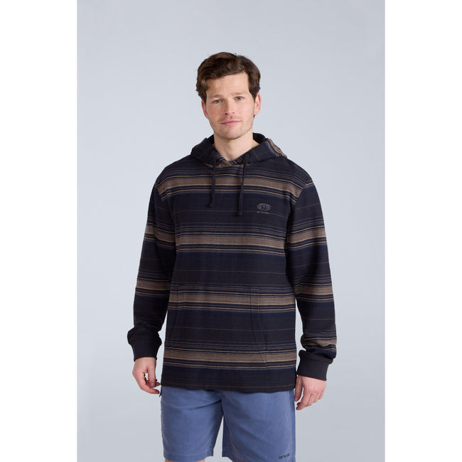 Charcoal - Front - Animal Mens Loyal Recycled Beach Hoodie