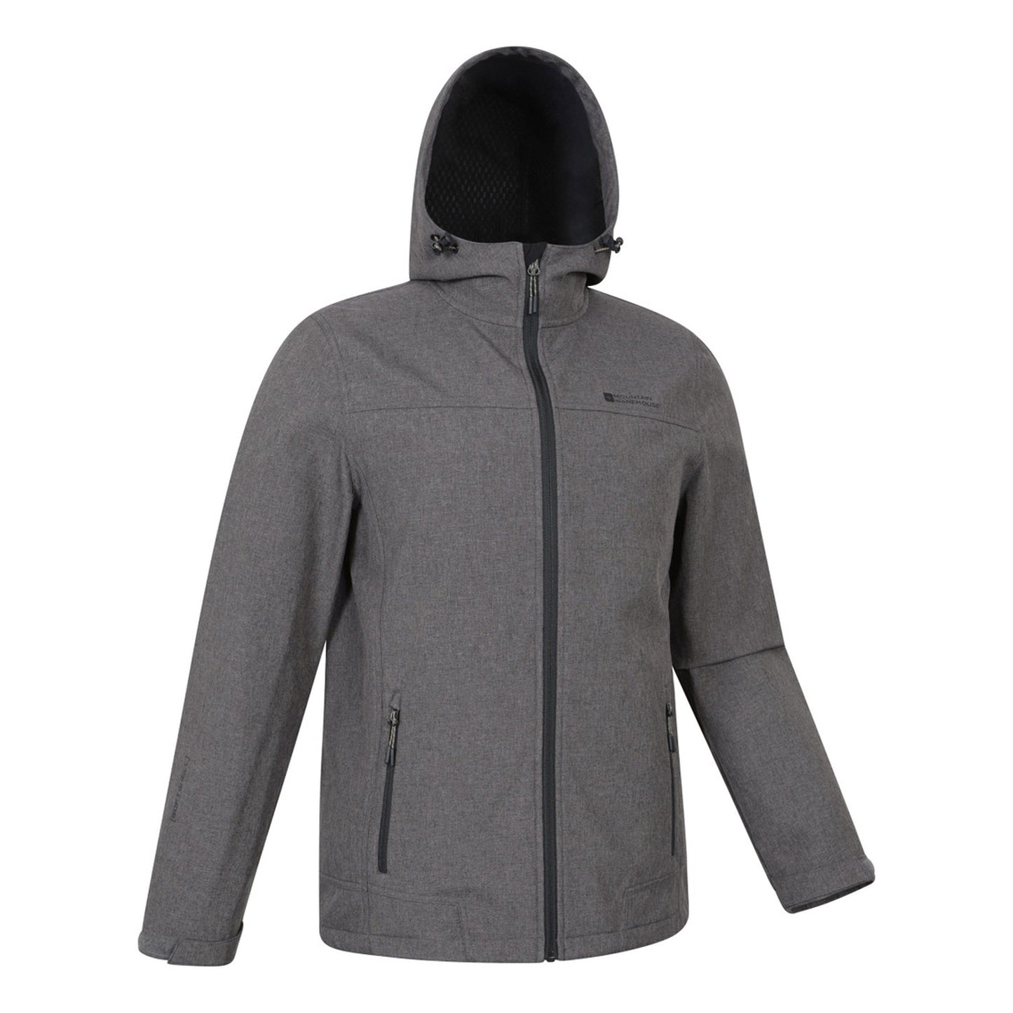 Dark Brown - Side - Mountain Warehouse Mens Reykjavik Softshell Windproof Jacket