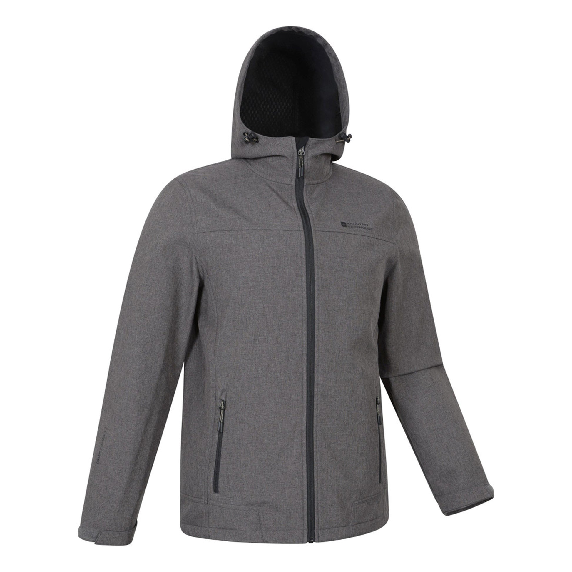 Dark Brown - Side - Mountain Warehouse Mens Reykjavik Softshell Windproof Jacket