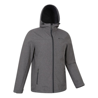 Dark Brown - Side - Mountain Warehouse Mens Reykjavik Softshell Windproof Jacket