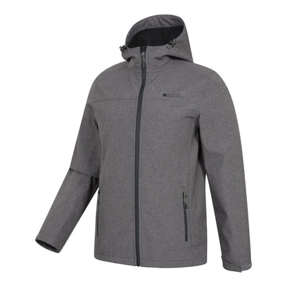Dark Brown - Lifestyle - Mountain Warehouse Mens Reykjavik Softshell Windproof Jacket
