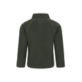 Dark Khaki - Back - Mountain Warehouse Childrens-Kids Fern Borg Raglan Fleece Jacket