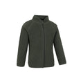 Dark Khaki - Lifestyle - Mountain Warehouse Childrens-Kids Fern Borg Raglan Fleece Jacket