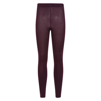 Burgundy - Front - Mountain Warehouse Womens-Ladies Brushed Isotherm Leggings